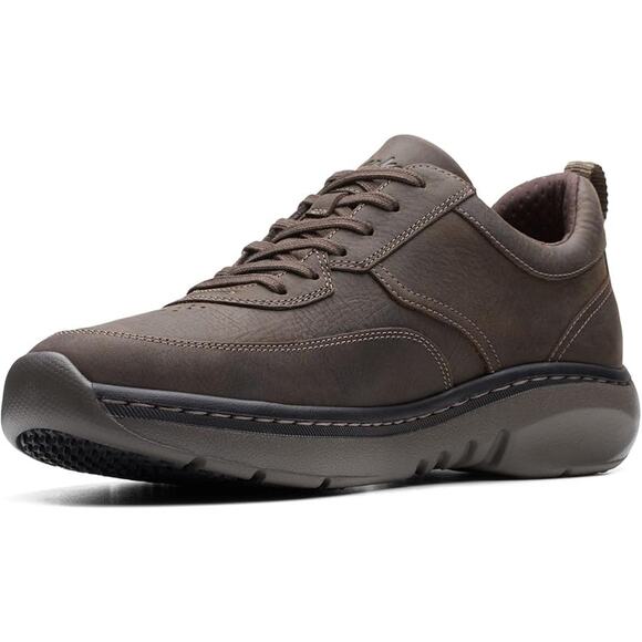 NWT Clarks Men’s ClarksPro Lace Dark Brown Tumbled Leather Size 10.5